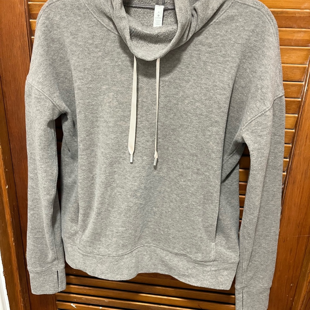 lululemon athletica Gray Cowl Neck Sweater